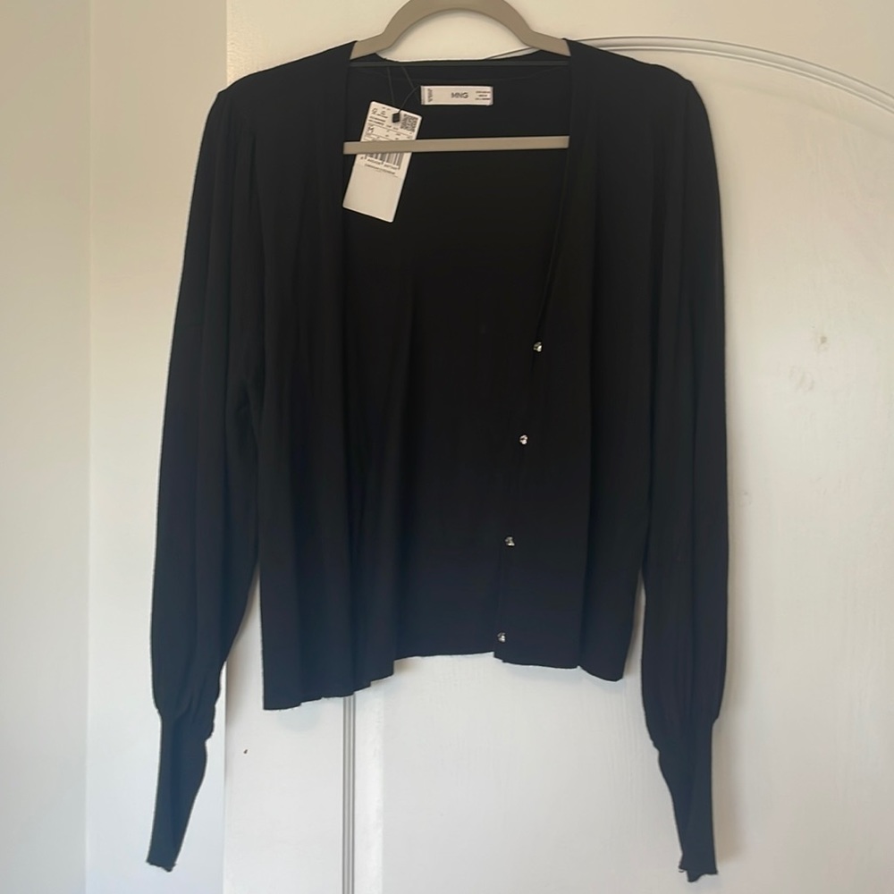 Black cardigan